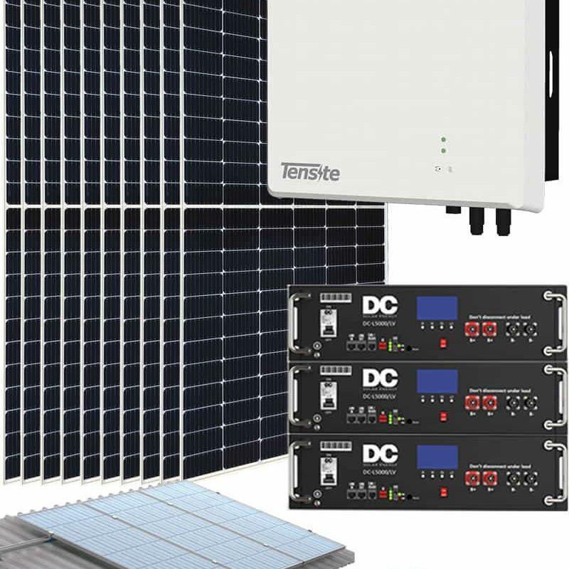 Kit Solar Híbrido Tensite 6kW con Batería DC